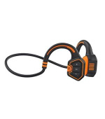 EVOLVEO BoneSwim MP3 16GB, bluetooth bezdrátová sluchátka s mikrofonem na lícní kosti, oranžové
