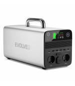 Evolveo PowerCharge 1000, nabíjecí stanice, 40,5 Ah, 1036,8 Wh, 2× 230 V zásuvka, 1× 12 V zásuvka, 4× USB-A, 1× USB-C