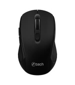 C-TECH myš WLM-12 Dual mode, bezdrátová, BT5.0 + 2,4GHz, 1600DPI, 6 tlačítek, USB nano receiver, černá