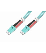 DIGITUS Fiber Optic Patch Cord, LC to LC, Multimode, OM3, 50/125 µ, Duplex Length 1m