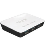 Delock USB 3.0 Hub 3 portový + 1 port Gigabit LAN 10/100/1000 Mb/s