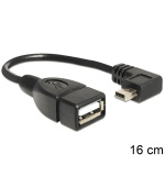 Delock kabel USB mini samec > USB 2.0-A samice OTG 16 cm