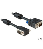 Delock SVGA kabel 2m samec/samec pravoúhlý