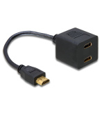 Delock adaptér HDMI samec na 2x HDMI samice