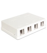 Delock Keystone Box 4-portový, nástěný