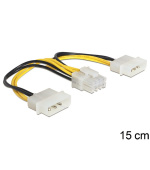 Delock napájecí kabel 8 Pin EPS > 2 x 4 Pin molex