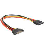 Delock napájecí kabel SATA 15 Pin samec > SATA 15 Pin samice prodlužující 30 cm