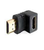 Delock adaptér HDMI A samec/samice, pravoúhlý, dolů