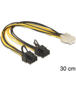 Delock PCI Express napájecí kabel 6 pin samice > 2 x 8 pin samec