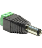 Delock Adaptér DC 2,5 x 5,5 mm samec > svorkovnice 2 piny