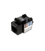 Digitus CAT 6 Keystone Jack, nestíněný RJ45 na LSA, barva černá