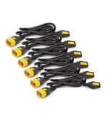 APC Power Cord Kit, ( 6ea) ,Locking,  10A, 100-230V, C13 to C14 0,6m, modrý