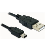 Delock kabel USB 2.0 A-samec > USB mini-B 5-pin samec, 0,7 metru