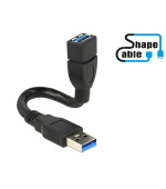 Delock kabel USB 3.0 A samec > USB 3.0 A samice ShapeCable 0.15 m