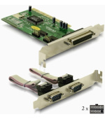 Delock adaptér PCI 2x sériový port + 1x paralelní