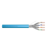 DIGITUS Instalační kabel CAT 6A U-FTP, 500 MHz Eca (EN 50575), AWG 23/1, 500 m buben, simplex, barva modrá