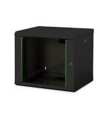 Digitus 9U skříň pro montáž na stěnu, Unique series 509x600x450 mm, barva černá (RAL 9005)