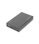 Digitus Externí 3,5 "/ kryt HDD SSD, SATA-III na USB 3.0 s prémiovým hliníkovém pouzdrem