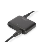 Digitus Universal auto nabíječka pro Notebook, 90W, Ultra malá velikost, USB port (5V / 2.4A), 11x tipy: