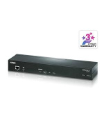 ATEN 1-Local/Remote Share Access Single Port VGA KVM over IP Switch with Single Outlet Switched PDU (1920 x 1200)