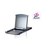 ATEN KL1108VN-AXA-AG 8-Port Cat 5 Dual Rail 19" LCD KVM over IP Switch with Virtual Media