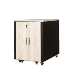 Digitus 17U SOUNDproof stojan, javorový dekor 1 000 x 750 x 1130 mm, černý (RAL 9005)