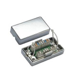 Spojovací BOX STP Cat 5e. (2* zářez. pole) Silver
