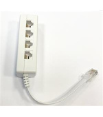 DATACOM Rozčtverka UTP CAT3 4xRJ45 (8p2c-1M/4F)