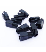 DATACOM Návlek pro plug RJ45 (CAT6A,CAT7) černý (10ks)