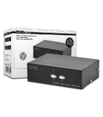 Digitus Přepínač VGA, 2 vstupy, 1 výstup 250 MHz, vč. napájení, DC9V, 300 mA, 1080p