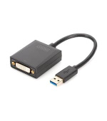 Digitus Adaptér USB 3.0 na DVI, vstupní USB 1080p, výstupní DVI