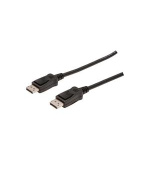 Digitus DisplayPort connection cable, DP M/M, 5.0m, w/interlock, Full HD 1080p, bl