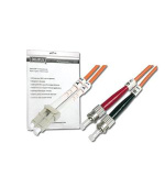 Digitus Fiber Optic Patch Cord, LC to ST Multimode, OM2, 50/125 µ, Duplex Length 10m