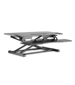 DIGITUS Stojan pro výškové nastavení pracovní plochy pro sezení/stání 95x61x11-46cm; Dolní zasuvka na klávesnice a myš