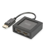 Digitus 4K DisplayPort na HDMI Rozbořovač 1x DP vstup, 2x HDMI výstup, až 4K*2K@30Hz