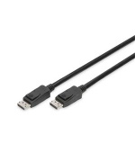 DIGITUS Připojovací kabel DisplayPort, DP M / M, 3,0 m, Ultra HD 8K, verze 1.3 / 1.4, bl