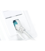 DIGITUS Professional CAT 6A Class EA network outlet, design-compatible, shielded, flush mount