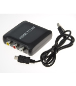 PremiumCord převodník HDMI na kompozitní signál a stereo zvuk