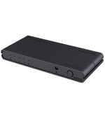 PremiumCord HDMI switch 4:1 s podporou rozlišení 4Kx2K@60Hz, 1080P, HDR, s ovládáním tlačítkem a dálkovým ovladačem