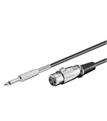 PremiumCord Kabel Jack 6.3mm-XLR M/F 6m