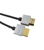 PremiumCord Slim HDMI High Speed + Ethernet kabel, zlacené konektory, 3m