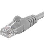 PremiumCord Patch kabel UTP RJ45-RJ45 CAT6 10m šedá