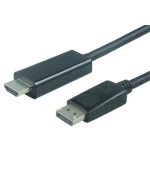 PremiumCord DisplayPort na HDMI kabel 1m M/M