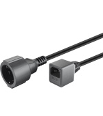 PremiumCord Prodlužovací přívod 230V s EURO konektorem C14 (IEC connection) , 20cm