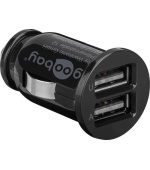 goobay Napájecí 12V autoadaptér na 2x USB 2,1A černý