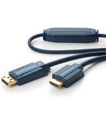 ClickTronic HQ OFC kabel DisplayPort - HDMI typ A, zlacené kon., 3D, M/M, 3m