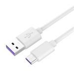 PremiumCord Kabel USB 3.1 C/M - USB 2.0 A/M, Super fast charging 5A, bílý, 2m