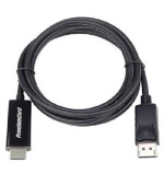 PremiumCord DisplayPort 1.2 na HDMI 2.0 kabel pro rozlišení 4Kx2K@60Hz, 1m