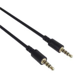 PremiumCord Kabel Jack 3.5mm 4 pinový M/M 1m pro Apple iPhone, iPad, iPod