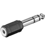 PremiumCord Adaptér 6,3mm Stereo plug - 3,5mm Stereo jack Male/Female